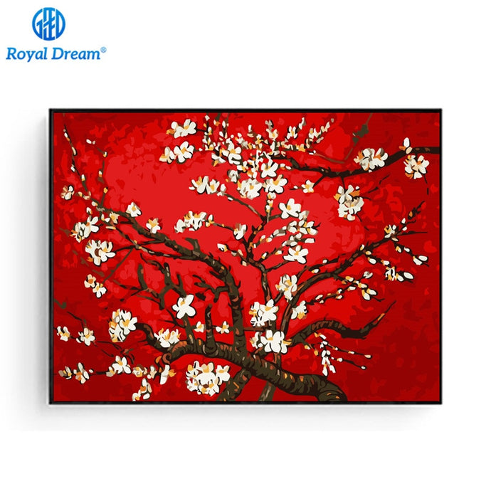 Blossom Painting By Numbers Digital Oil Paint